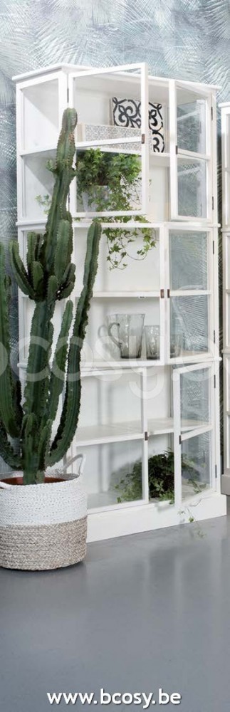 Lifestyle KABINET GASPARD WHITE B90x40x210 Lifestyle94 WANDKAST GASPARD WIT B90x40x210