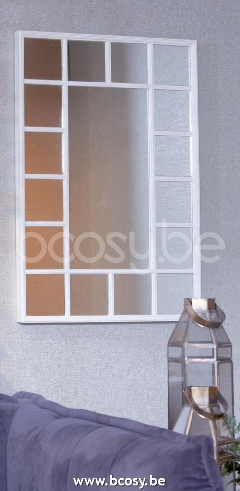 Lifestyle94 Home collection FERNAO MIRROR RECTANGLE WHITE