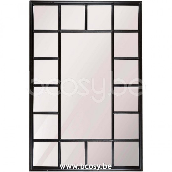 Lifestyle94 FERNAO MIRROR RECTANGLE BLACK 69x5x102 cm Lifestyle 126264 Lifestyle94 126264 LFS 126264