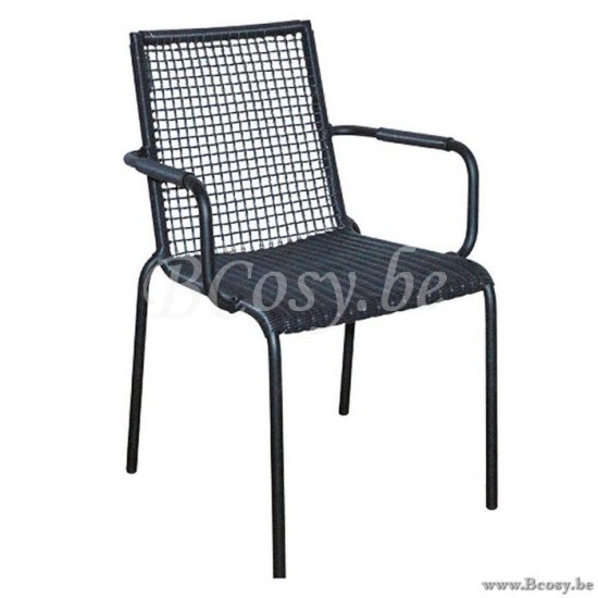 Lifestyle TUINSTOEL MET ARMEN PALM BEACH BAY GREY Lifestyle94 TUINARMSTOEL PALM BEACH BAY GRIJS