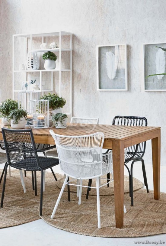 Lifestyle94 Home collection PALM BEACH BAY DINING CHAIR GREY