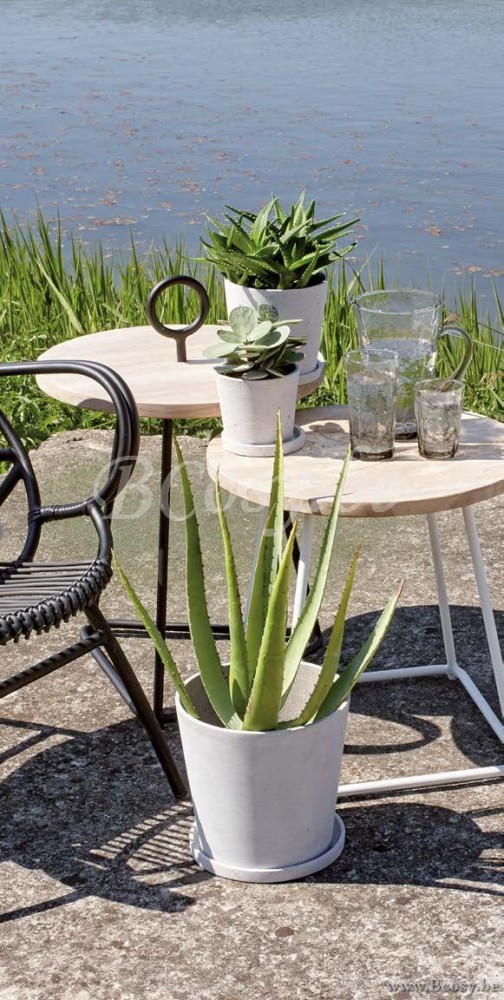 Lifestyle94 Home collection PALM BEACH COFFEETABLE ROUND Ø49XH71 GREY