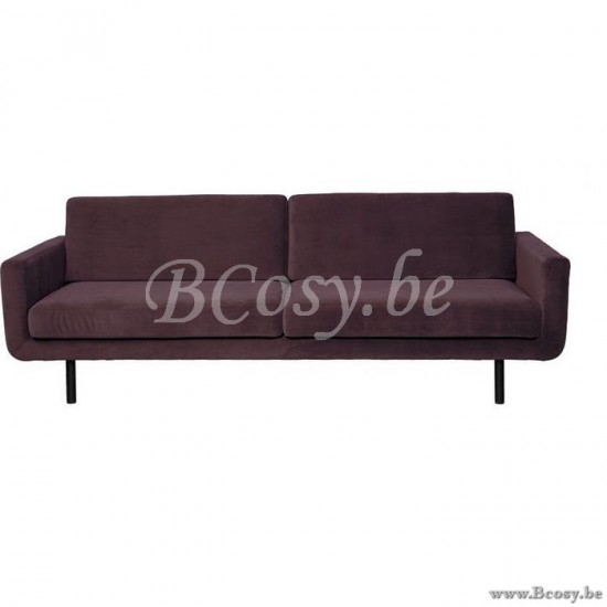 Lifestyle SOFA 3 SITZE GENUA SIEBEN ANTHRAZIT 67 B230/H80/D90