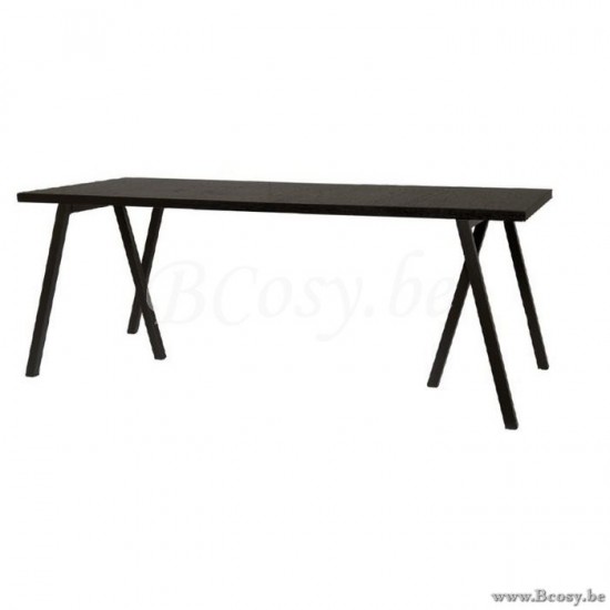 Lifestyle TABLE DE SALLE À MANGER WAREGEM NOIR B200x90
