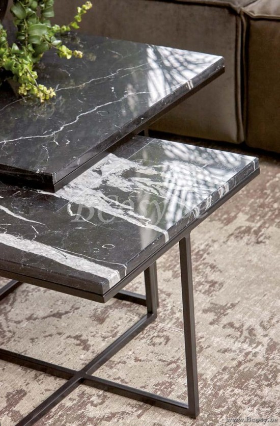 Lifestyle94 Home collection BRANDON COFFEE TABLE BLACK 50X50X46