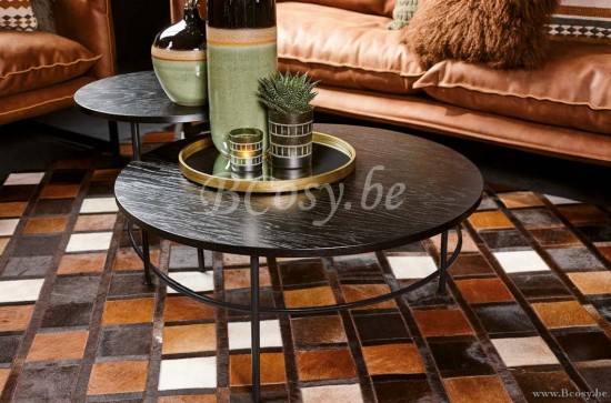 Lifestyle94 Home collection RADISSON COFFEE TABLE BLACK ROUND B80x80x35