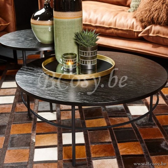 Lifestyle COUCHTISCH RUND RADISSON SCHWARZ B40x40x45