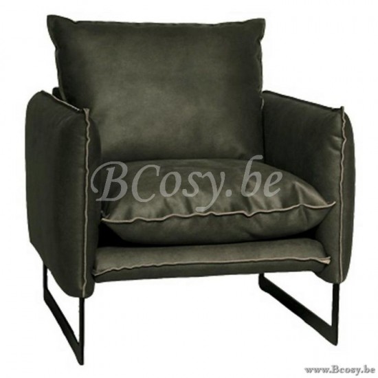 Lifestyle94 Home collection MILAN SOFA 1 SEAT MERSEY GREEN 7 B80/H88/D90