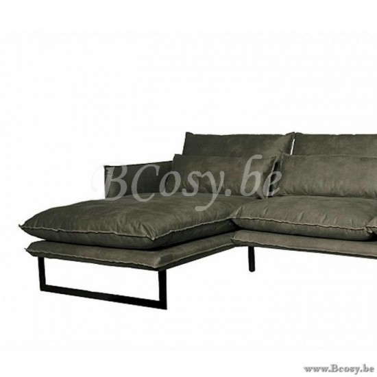 Lifestyle94 Home collection MILAN LOUNGE SOFA L MERSEY GREEN 7 B280/H88/D160