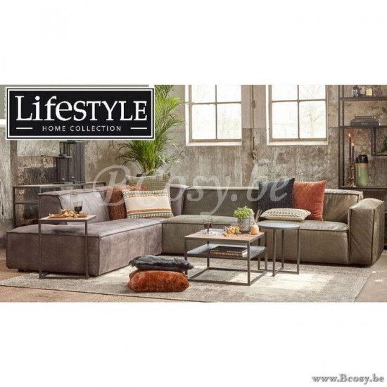 Lifestyle94 Home collection VERONA 1,5 SEAT ARM L MERSEY COGNAC 4 B128/H75/D104