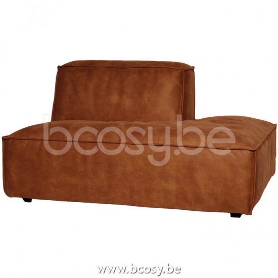 Lifestyle94 VERONA OTTOMAN R MERSEY COGNAC 4 B104/H75/D138 Lifestyle 129105 Lifestyle94 129105 LFS 129105