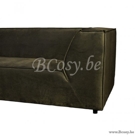 Lifestyle94 Home collection BELLARIA 2,5 SEAT ARM R SEVEN HUNTER GREEN 156 B173/H73/D95