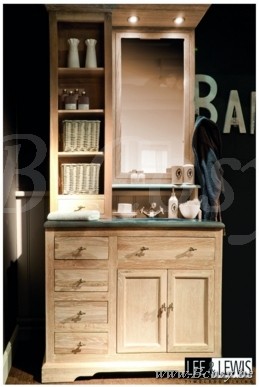 Cottage BAD White Wash EIK Laendliche Cottage Badmoebel Badezimmer Schrank Im Cottage Stil Rustikal Interior Unterschrank Mit Oberteil Spiegeln Mit Led Beleuchtung Tischplatte Abdeckung Aus Blaustein Mit 1 Weiss Keramische Unterbau Waschbecken Waschtisch 