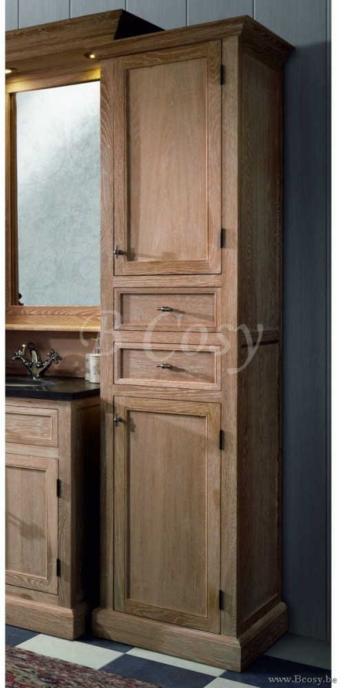 Kast rechts eiken witwas