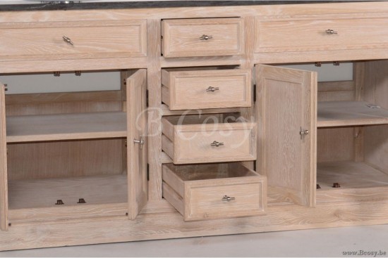 Landelijk klassiek wastafel meubel met dubbele lavabo Timeless Living