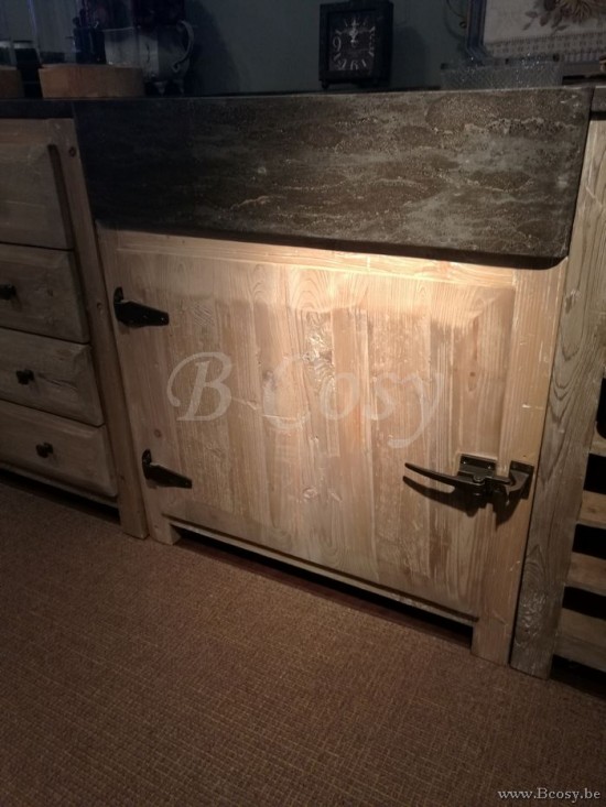 Kitchen greenish pine 1 sink and 1 door Prananatha