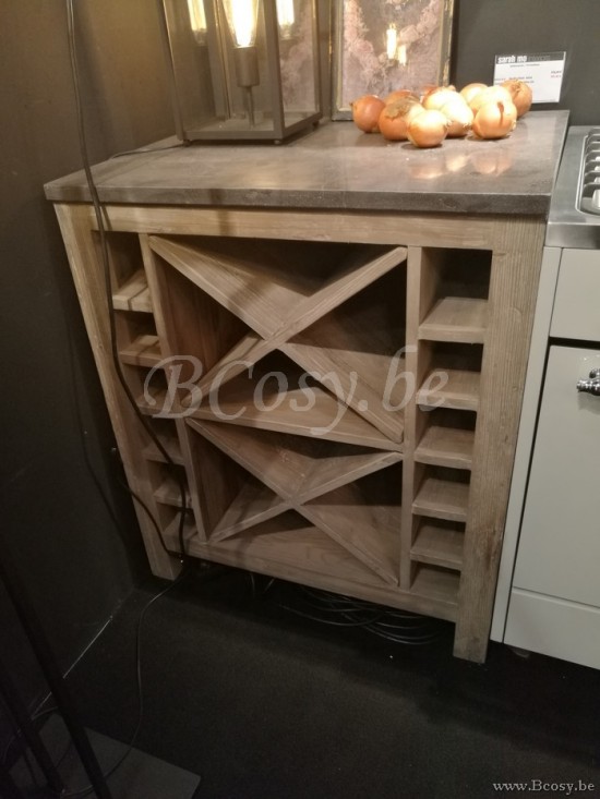 Landelijke Keukenkast Wijnrek Timeless Living