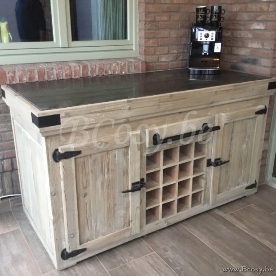 Kitchen 2 doors wine old pine olive green Prananatha