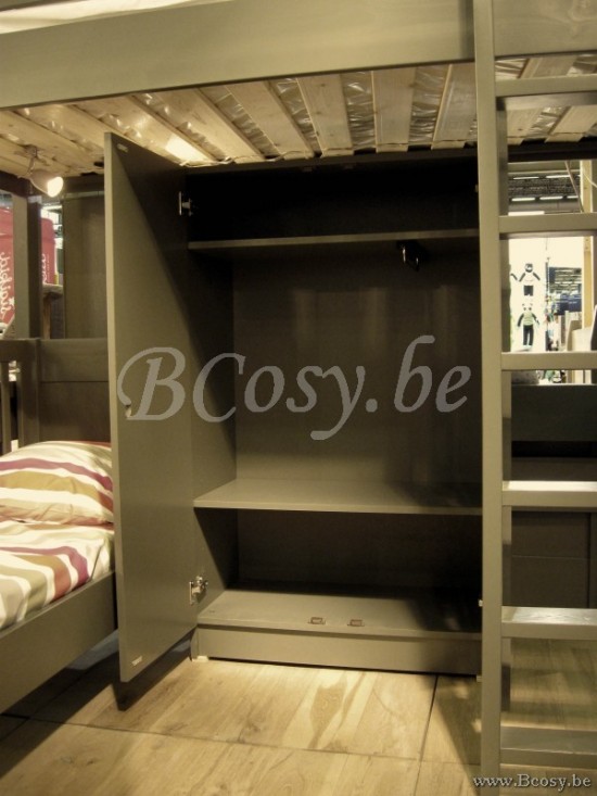 MathyByBols Mathy By Bols Amoire Dominique Mdf Lit Enfant Surélevé Mezzanine 132 H