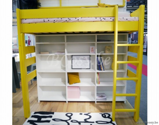 MathyByBols Mathy By Bols Dominique Kids Children'S Bookcase For Raised Kids Children'S High Sleeper Bed 186 Mdf 190