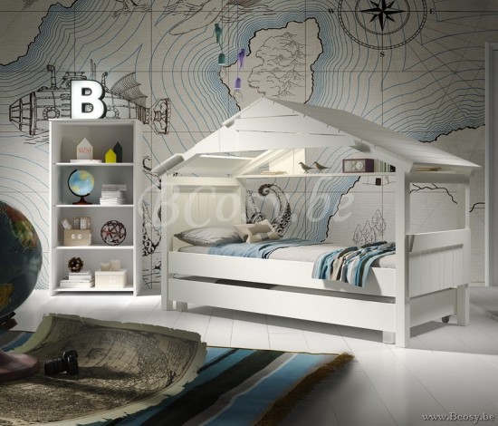 MathyByBols Mathy By Bols Kids Children'S Star Tree House Single Cabin Bed In Natural Pine And Mdf 190