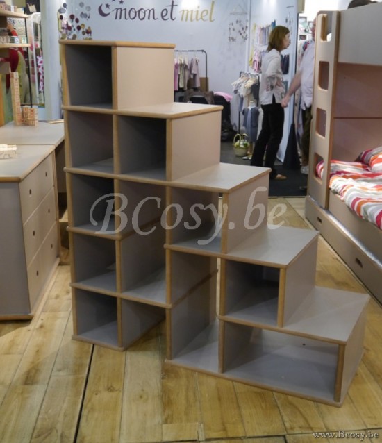 MathyByBols Mathy By Bols David Kinderbed Zijtrap 5 Opbergvakken Voor Verhoogd Of Stapelbed