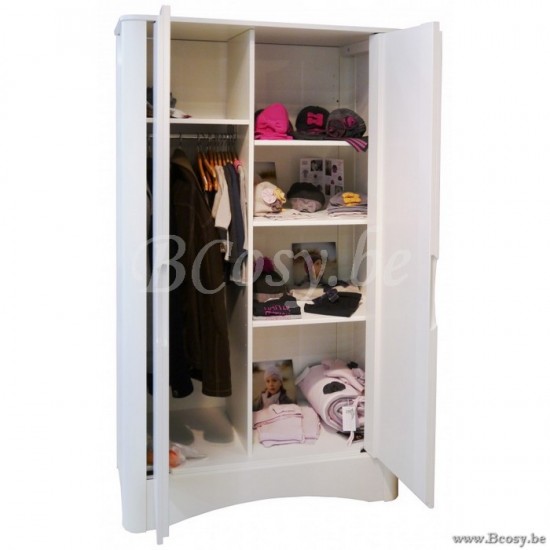 MathyByBols Mathy By Bols Fusion Kinderkleerkast Babykamerkast 2 Deuren Witte Profielen 107