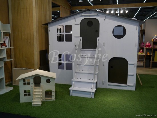 MathyByBols Mathy By Bols Spielhuette LOLA Cabane Chalet Double Kinderspielhuetten Kinderspielhaus Kinderspielhaeuser