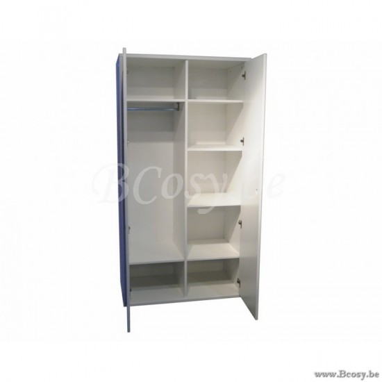 MathyByBols Mathy By Bols Kinderkleerkast Babykamerkast 2 Deuren Madaket 96