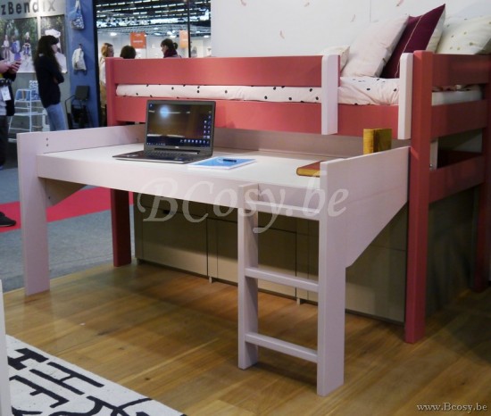 MathyByBols Mathy By Bols Dominique 127 Raised Kids Children'S Mid Sleeper Bed Inseparable 80