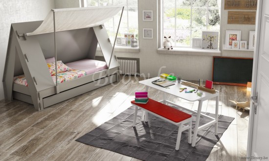 MathyByBols Mathy By Bols Grand Bureau Pour Enfants Vessel Mdf + Hêtre 120X75 H