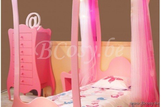 MathyByBols Mathy By Bols Volute Canopy Kids Children'S Bed 120X215 H