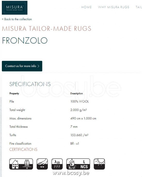 Misura Fronzolo teppiche