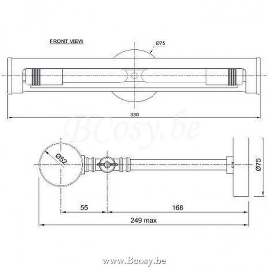 Tekna Nautic PICTURE LIGHT MEDIUM brons gepolierd NA 800.89.031 NAU80089031