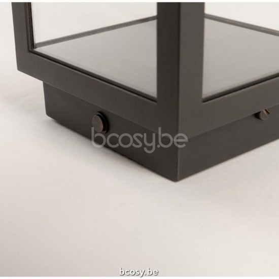 Tekna Nautic BLAKES PETITE TABLE LAMP-2700K-in dunkelbronzefarbenem Klarglas.