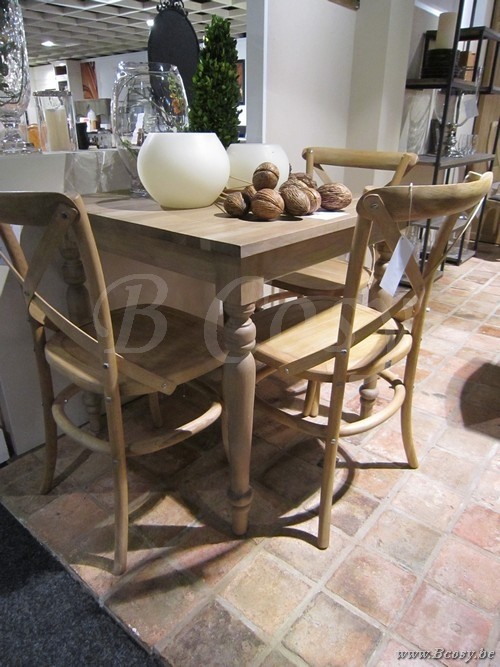 PR Interiors Landelijke Marseille eiken Stoel met Houten Zittingen kruis in weathered oak-eik PR-Rogiers-CHR/008/03
