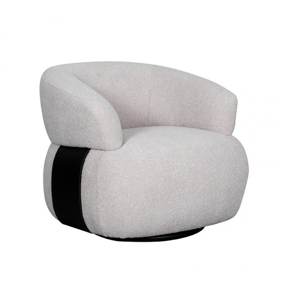 LABEL51 Fauteuil Valenza Naturel Boucle One Size.