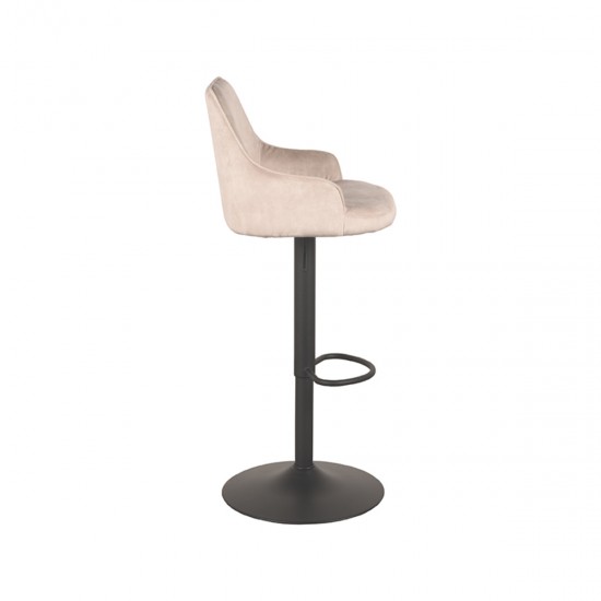 LABEL51 Tabouret de bar Fender Naturel Velours Gaslift.