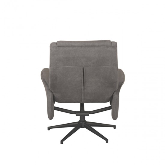 LABEL51 Fauteuil Bergen Anthracite Cosmo Excl. Hocker.