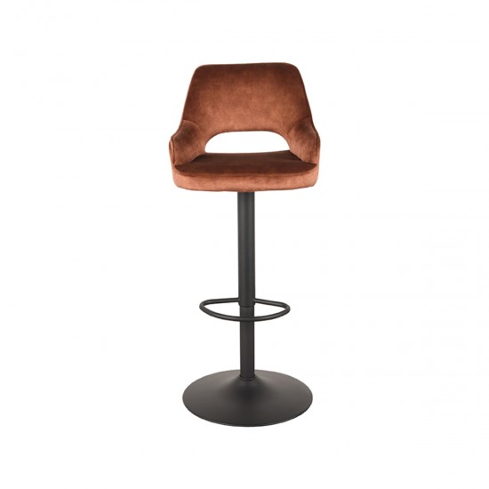 LABEL 51 Barkruk Fer Rust Velours Gaslift.