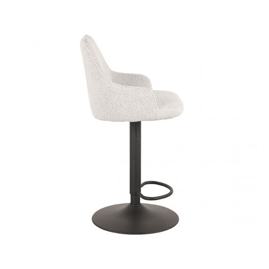 LABEL51 Tabouret de bar Fender Champagne Boucle Gaslift.