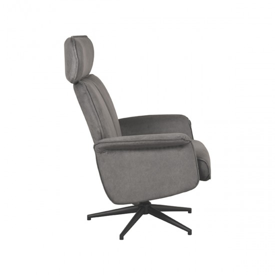 LABEL 51 Fauteuil Verdal Antraciet Cosmo Excl. Hocker.
