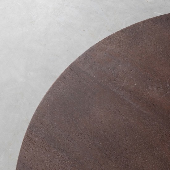 LABEL 51 Salontafel Olly Espresso Mangohout 90 cm Rond.