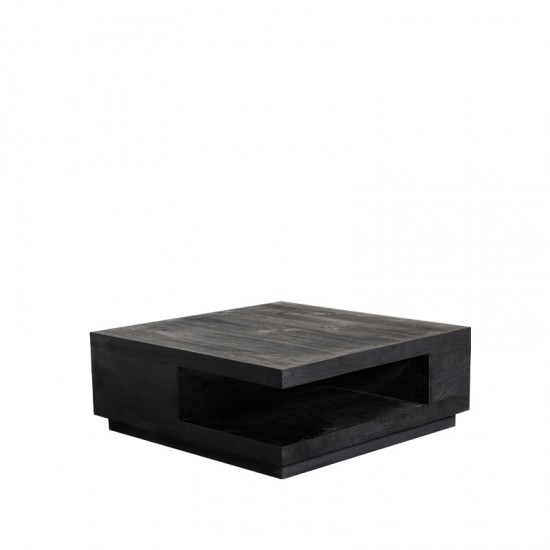 LABEL51 Salontafel Square Zwart Mangohout 80 cm.