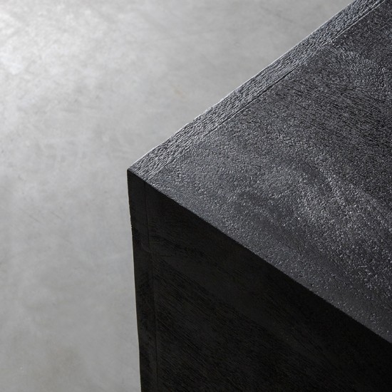 LABEL51 Tables basse Square Noir Bois de mangue 80 cm.