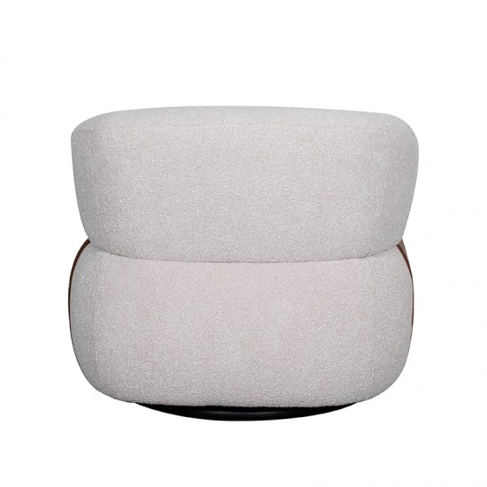 LABEL51 Fauteuil One Size Valenza Naturel Boucle.