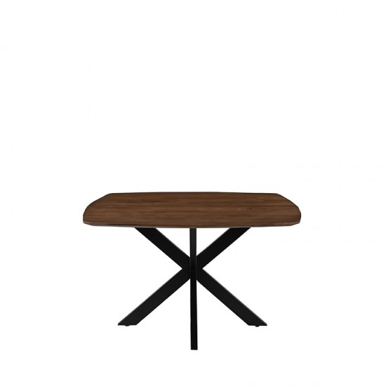 LABEL51 Eetkamertafel Blake Nature Smooth Mangohout 130 cm Rond.