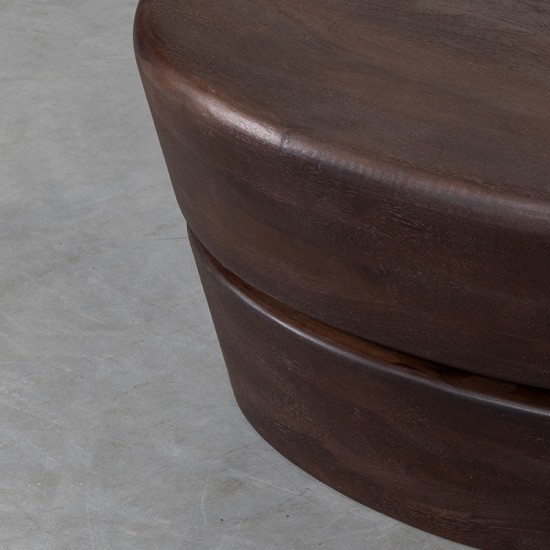 LABEL 51 Salontafel Javi Espresso Mangohout 110 cm.