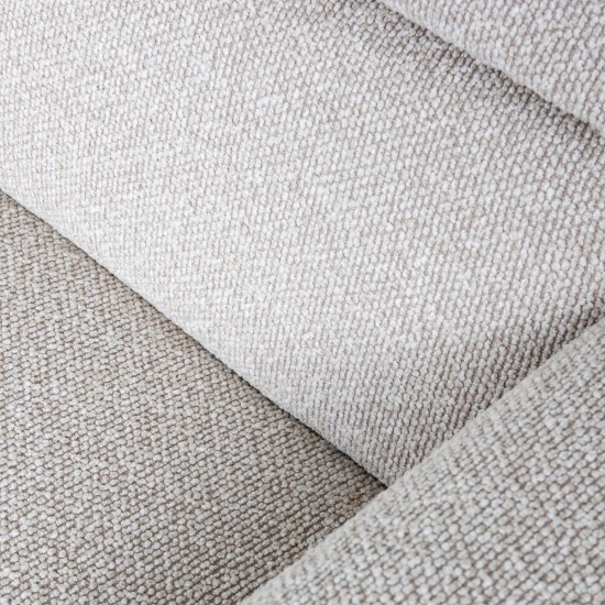 LABEL 51 Hoekbank Bolzano Naturel Royal Boucle Rechts Voorstaand.