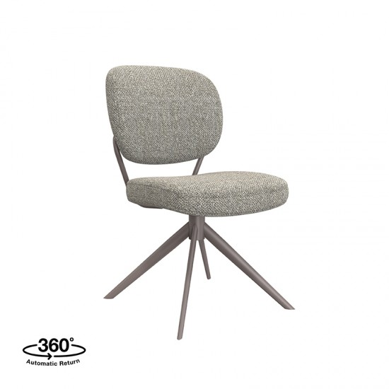 LABEL51 Eetkamerstoel Geneva Mushroom Royal Boucle Brons Metalen Frame.